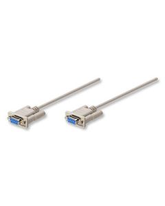 Cable Serial - DB9 - RS232 - Null Modem MANHATTAN 301404
