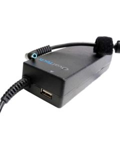 Adaptador para Computadora Portatil OVALTECH 19.5V/4.62AH C/Blister + USB ACCOVL390