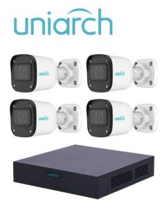 Kit de videovigilancia UNIARCH XVR301-04F/4*UAC-B112-F28 KITUNI040