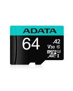 Micro Secure Digital Premier A2  ADATA UHS-I 64GB MEMDAT6100
