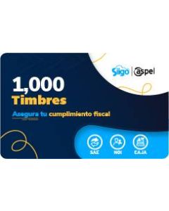 Timbres Fiscales ASPEL PAQUETE DE 1000 TIMBRES SOFAPL2920
