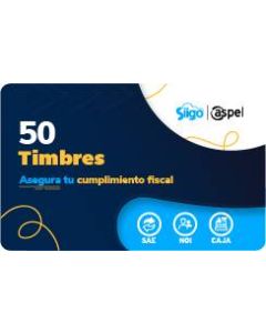 Timbres Fiscales ASPEL FACTE/50 Electrónicos SOFAPL3190