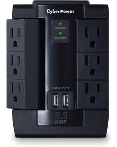 Supresor de Picos de Pared  CyberPower P600WSURC1 SUPCYP200