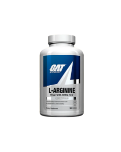 GAT L-Arginine 180 Tabs | Suplemento de &Oacute;xido N&iacute;trico y Rendimiento Deportivo